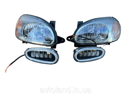 Фары кт ланос,сенс+Противотуманки LED