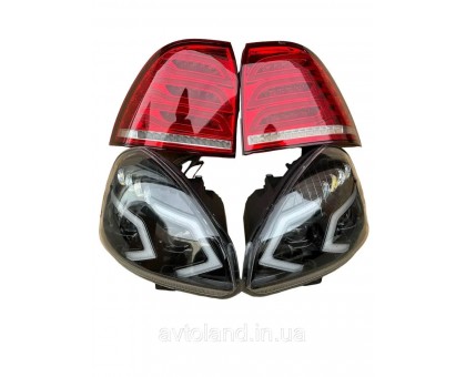 Комплект оптики AMG ВАЗ 2170 Пріора red